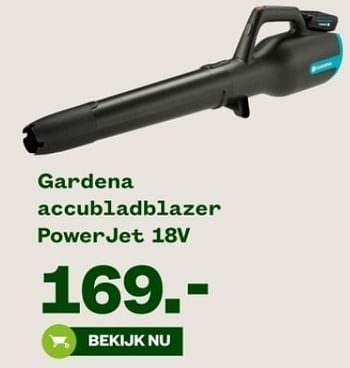 Aanbiedingen Gardena accubladblazer powerjet 18v - Gardena - Geldig van 04/09/2023 tot 24/09/2023 bij Welkoop