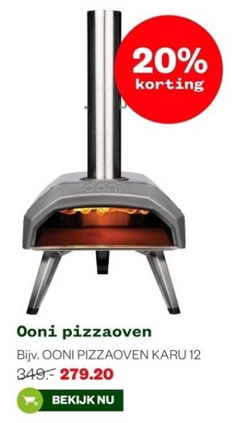 Aanbiedingen Ooni pizzaoven karu 12 - Ooni Pizza Ovens - Geldig van 04/09/2023 tot 24/09/2023 bij Welkoop