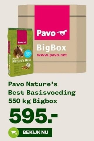 Aanbiedingen Pavo nature` s best basisvoeding bigbox - Pavo - Geldig van 04/09/2023 tot 24/09/2023 bij Welkoop