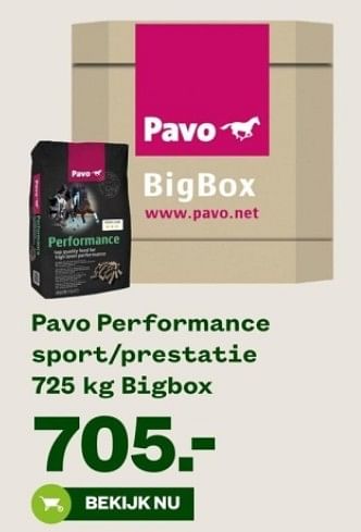 Aanbiedingen Pavo performance sport-prestatie bigbox - Pavo - Geldig van 04/09/2023 tot 24/09/2023 bij Welkoop