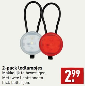 Aanbiedingen 2-pack ledlampjes - Huismerk - Aldi - Geldig van 11/09/2023 tot 17/09/2023 bij Aldi