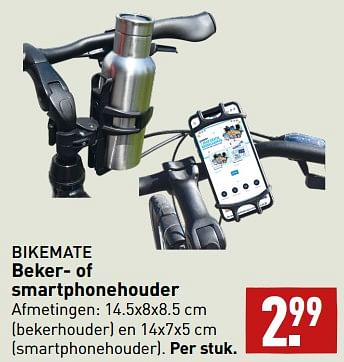Aanbiedingen Beker- of smartphonehouder - Bikemate - Geldig van 11/09/2023 tot 17/09/2023 bij Aldi