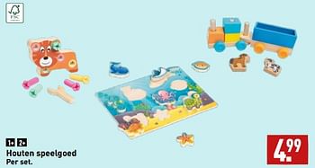 Aanbiedingen Houten speelgoed - Huismerk - Aldi - Geldig van 11/09/2023 tot 17/09/2023 bij Aldi