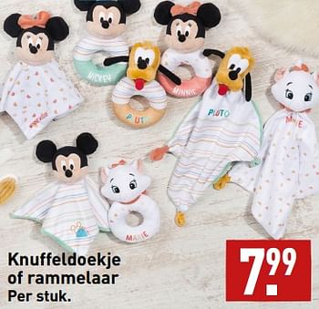 Aanbiedingen Knuffeldoekje of rammelaar - Disney Baby - Geldig van 11/09/2023 tot 17/09/2023 bij Aldi