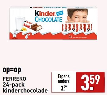 Aanbiedingen 24-pack kinderchocolade - Ferrero - Geldig van 11/09/2023 tot 17/09/2023 bij Aldi