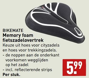 Aanbiedingen Memory foam fietszadelovertrek - Bikemate - Geldig van 11/09/2023 tot 17/09/2023 bij Aldi