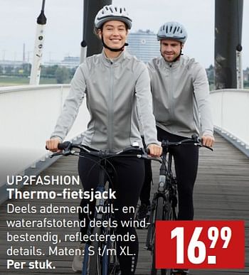 Aanbiedingen Thermo-fietsjack - UP2Fashion - Geldig van 11/09/2023 tot 17/09/2023 bij Aldi