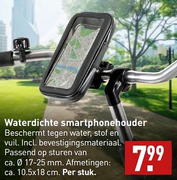 Aanbiedingen Waterdichte smartphonehouder - Huismerk - Aldi - Geldig van 11/09/2023 tot 17/09/2023 bij Aldi