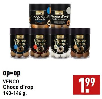 Aanbiedingen Choco d’rop - Venco - Geldig van 11/09/2023 tot 17/09/2023 bij Aldi