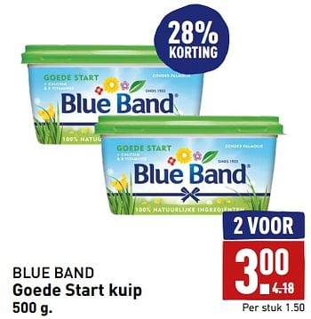 Aanbiedingen Goede start kuip - Blue Band - Geldig van 11/09/2023 tot 17/09/2023 bij Aldi
