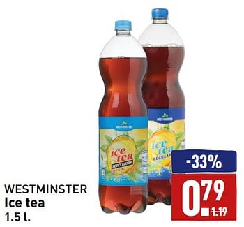 Aanbiedingen Ice tea - Westminster - Geldig van 11/09/2023 tot 17/09/2023 bij Aldi
