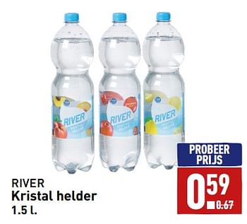 Aanbiedingen Kristal helder - River - Geldig van 11/09/2023 tot 17/09/2023 bij Aldi