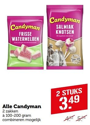 Aanbiedingen Alle candyman - Candyman - Geldig van 11/09/2023 tot 17/09/2023 bij Coop