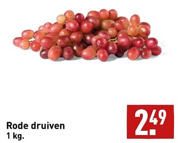 Aanbiedingen Rode druiven - Huismerk - Aldi - Geldig van 11/09/2023 tot 17/09/2023 bij Aldi