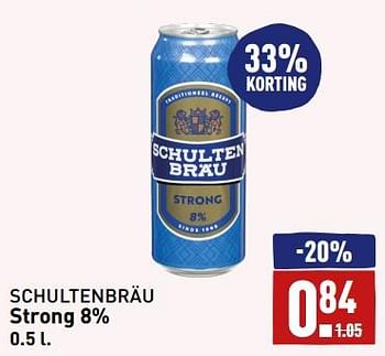 Aanbiedingen Strong 8% - Schulten Brau - Geldig van 11/09/2023 tot 17/09/2023 bij Aldi