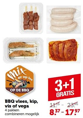 Aanbiedingen Bbq vlees, kip, vis of vega - Huismerk - Coop - Geldig van 11/09/2023 tot 17/09/2023 bij Coop