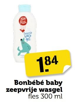 Aanbiedingen Bonbébé baby zeepvrije wasgel - Bonbébé - Geldig van 11/09/2023 tot 17/09/2023 bij Coop