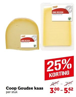Aanbiedingen Coop goudse kaas - Huismerk - Coop - Geldig van 11/09/2023 tot 17/09/2023 bij Coop