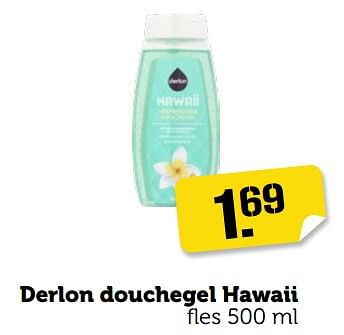 Aanbiedingen Derlon douchegel hawaii - Derlon - Geldig van 11/09/2023 tot 17/09/2023 bij Coop