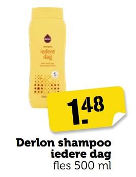 Aanbiedingen Derlon shampoo iedere dag - Derlon - Geldig van 11/09/2023 tot 17/09/2023 bij Coop
