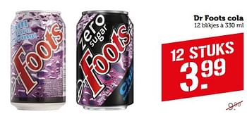 Aanbiedingen Dr foots cola - Dr. Foots - Geldig van 11/09/2023 tot 17/09/2023 bij Coop