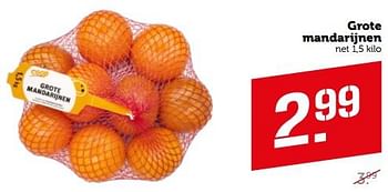 Aanbiedingen Grote mandarijnen - Huismerk - Coop - Geldig van 11/09/2023 tot 17/09/2023 bij Coop