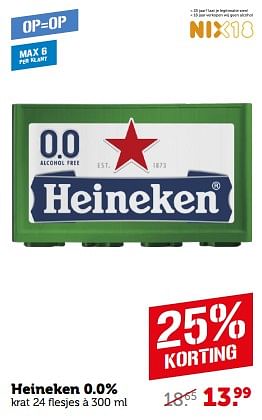 Aanbiedingen Heineken 0.0% - Heineken - Geldig van 11/09/2023 tot 17/09/2023 bij Coop