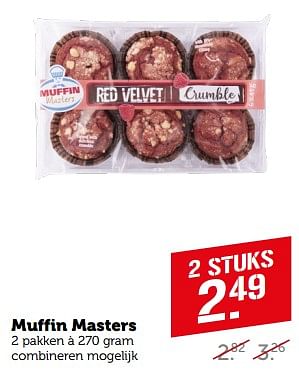Aanbiedingen Muffin masters - Muffin Masters - Geldig van 11/09/2023 tot 17/09/2023 bij Coop