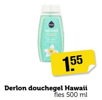 Aanbiedingen Derlon douchegel hawaii - Derlon - Geldig van 11/09/2023 tot 17/09/2023 bij Coop