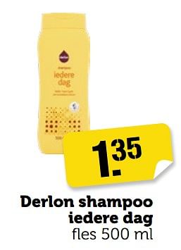 Aanbiedingen Derlon shampoo iedere dag - Derlon - Geldig van 11/09/2023 tot 17/09/2023 bij Coop