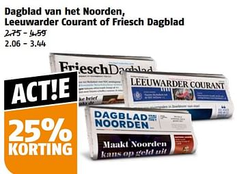 Aanbiedingen Dagblad van het noorden, leeuwarder courant of friesch dagblad - Huismerk Poiesz - Geldig van 11/09/2023 tot 17/09/2023 bij Poiesz