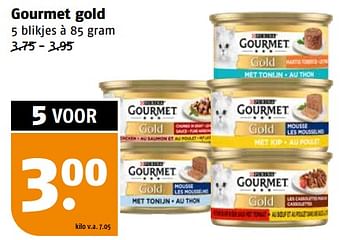 Aanbiedingen Gourmet gold - Purina - Geldig van 11/09/2023 tot 17/09/2023 bij Poiesz