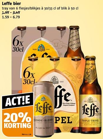 Aanbiedingen Leffe bier - Leffe - Geldig van 11/09/2023 tot 17/09/2023 bij Poiesz