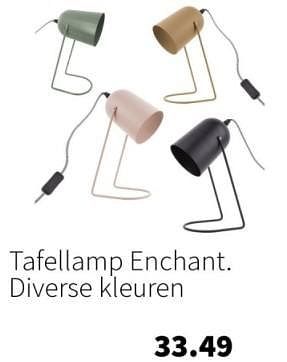 Aanbiedingen Tafellamp enchant - Huismerk - Intratuin - Geldig van 11/09/2023 tot 17/09/2023 bij Intratuin