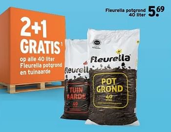 Aanbiedingen Fleurella potgrond - Fleurella - Geldig van 11/09/2023 tot 17/09/2023 bij Gamma