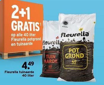 Aanbiedingen Fleurella tuinaarde - Fleurella - Geldig van 11/09/2023 tot 17/09/2023 bij Gamma