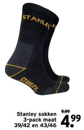 Aanbiedingen Stanley sokken - Stanley - Geldig van 11/09/2023 tot 17/09/2023 bij Gamma