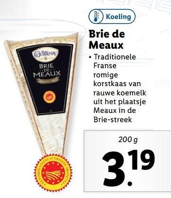 Aanbiedingen Brie de meaux - Brie de Meaux - Geldig van 11/09/2023 tot 17/09/2023 bij Lidl