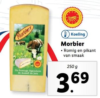 Aanbiedingen Morbier - Huismerk - Lidl - Geldig van 11/09/2023 tot 17/09/2023 bij Lidl