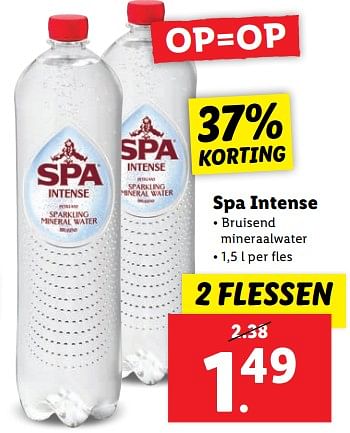 Aanbiedingen Spa intense - Spa - Geldig van 11/09/2023 tot 17/09/2023 bij Lidl