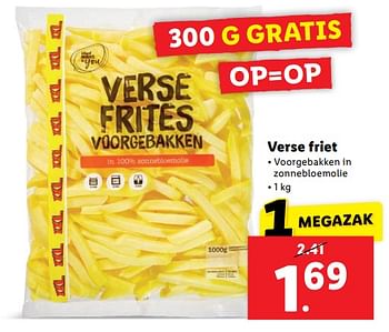 Aanbiedingen Verse friet - Huismerk - Lidl - Geldig van 11/09/2023 tot 17/09/2023 bij Lidl