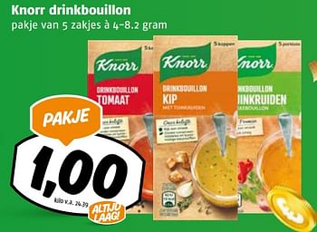 Aanbiedingen Knorr drinkbouillon - Knorr - Geldig van 11/09/2023 tot 17/09/2023 bij Poiesz