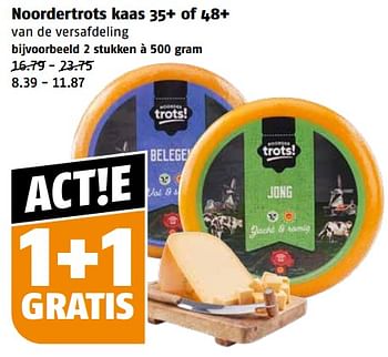 Aanbiedingen Noordertrots kaas 35+ of 48+ - Noordertrots - Geldig van 11/09/2023 tot 17/09/2023 bij Poiesz
