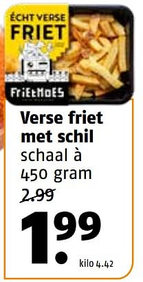 Aanbiedingen Verse friet met schil - Huismerk Poiesz - Geldig van 11/09/2023 tot 17/09/2023 bij Poiesz