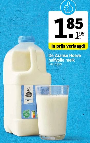 Aanbiedingen De zaanse hoeve halfvolle melk - De Zaanse Hoeve - Geldig van 11/09/2023 tot 17/09/2023 bij Albert Heijn