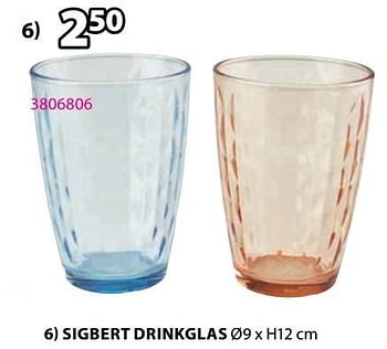 Aanbiedingen Sigbert drinkglas - Huismerk - Jysk - Geldig van 11/09/2023 tot 24/09/2023 bij Jysk