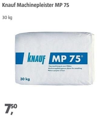 Aanbiedingen Knauf machinepleister - Knauf - Geldig van 04/09/2023 tot 17/09/2023 bij Bauhaus