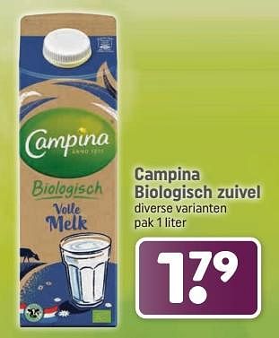Aanbiedingen Campina biologisch zuivel - Campina - Geldig van 04/09/2023 tot 17/09/2023 bij Dagwinkel