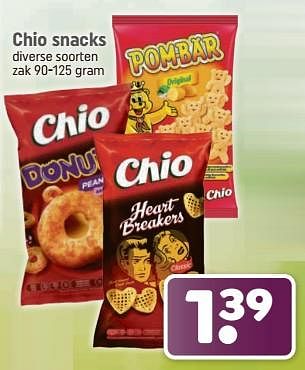 Aanbiedingen Chio snacks - Chio - Geldig van 04/09/2023 tot 17/09/2023 bij Dagwinkel