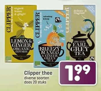 Aanbiedingen Clipper thee - Clipper - Geldig van 04/09/2023 tot 17/09/2023 bij Dagwinkel